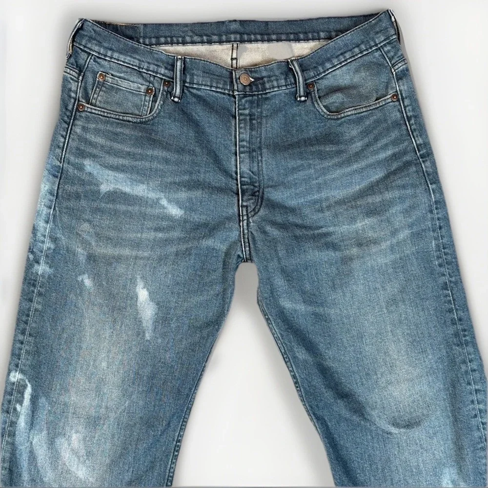 Levi's 569 Loose Straight Jeans Mens W36 L32 Blue Medium Wash Denim